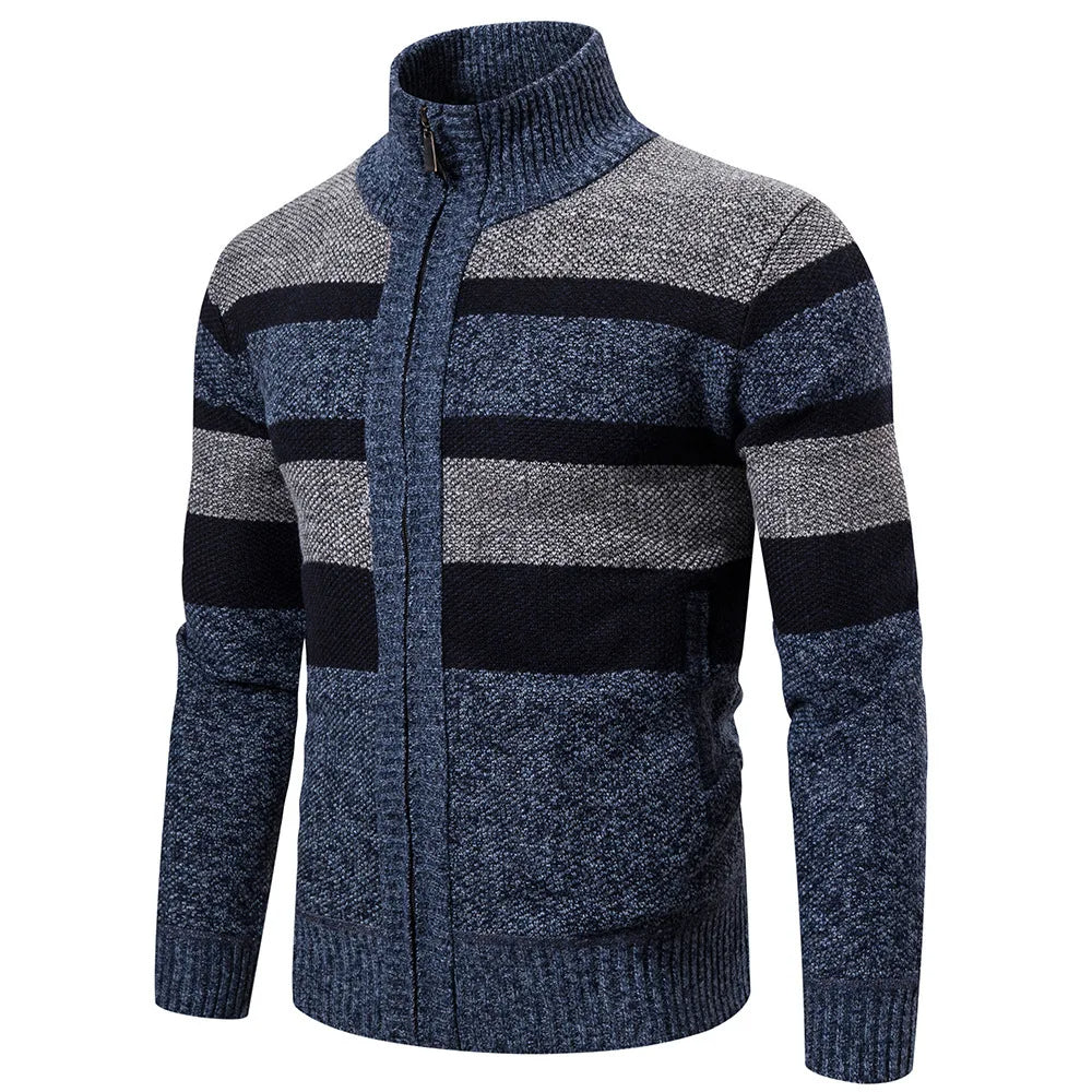 Sammy Jackson™ Nolan Wintervest | Gestreept slimfit vest