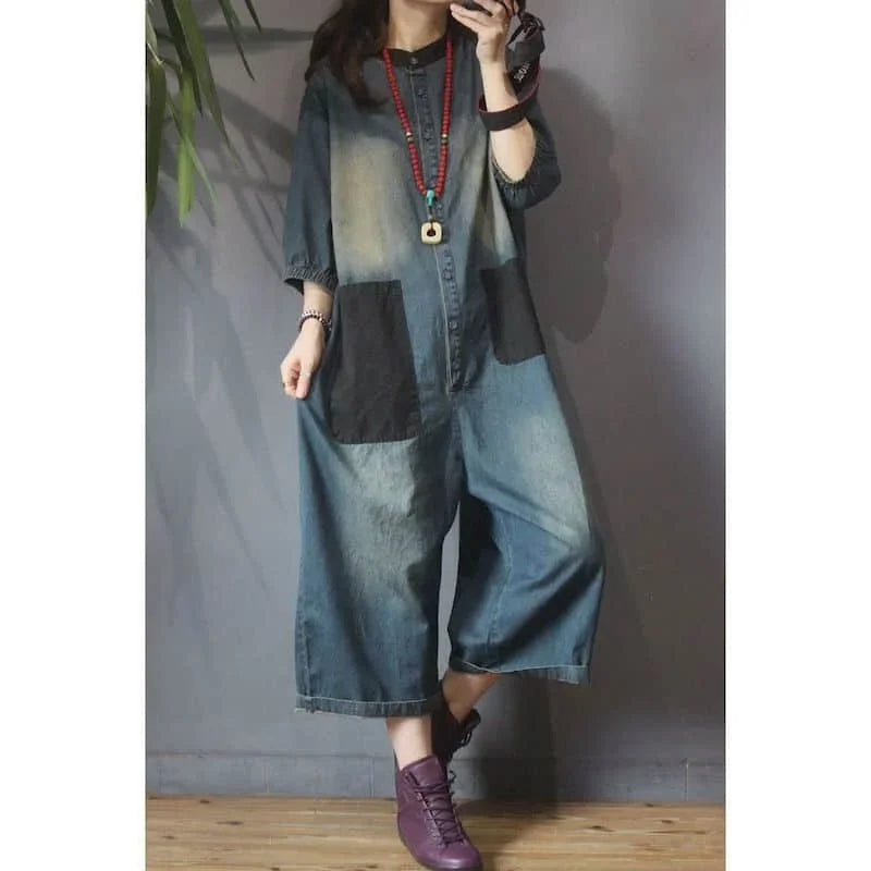 Sammy Jackson™ Silke Plus Size Jumpsuit | Denim & Stijlvol