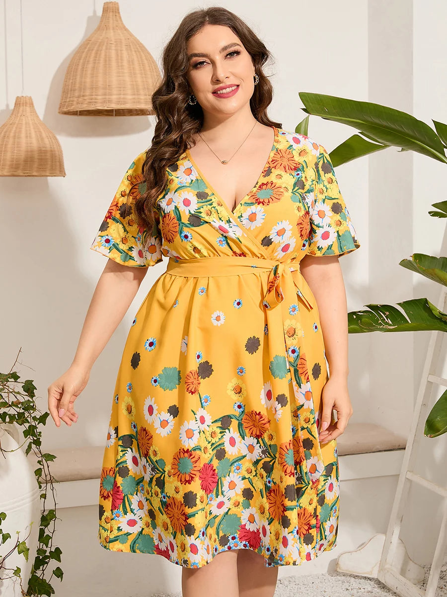Sammy Jackson™ Sally Midi-jurk | Vrolijk & Trendy