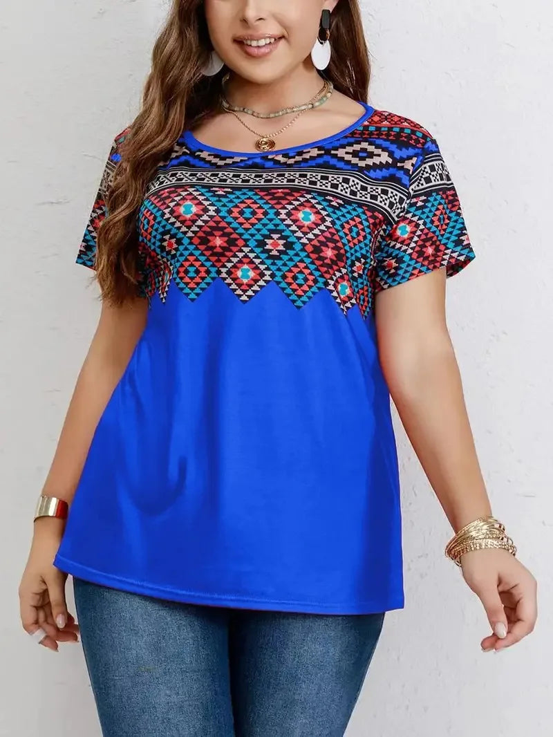 Sammy Jackson™ Luna Plus-Size T-Shirt | Casual & Vrolijk