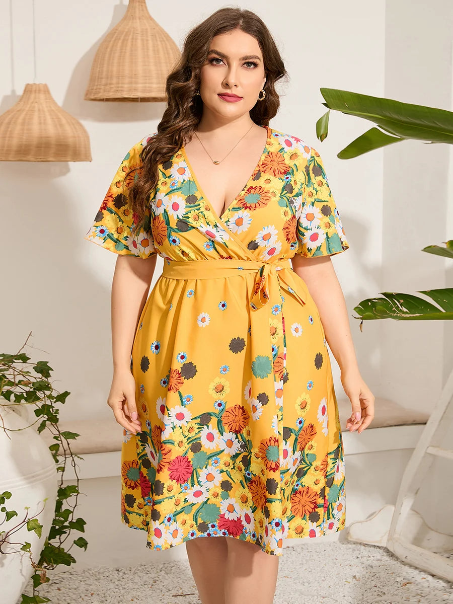 Sammy Jackson™ Sally Midi-jurk | Vrolijk & Trendy