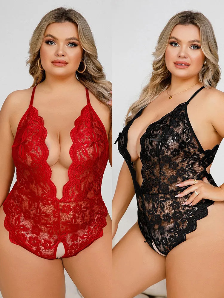 Sammy Jackson™ Suze Plus-Size Lingerieset | Open & Verleidelijk