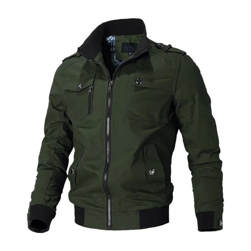 Sammy Jackson™ Slim Fit Windjack | Militaire stijl voor elke dag