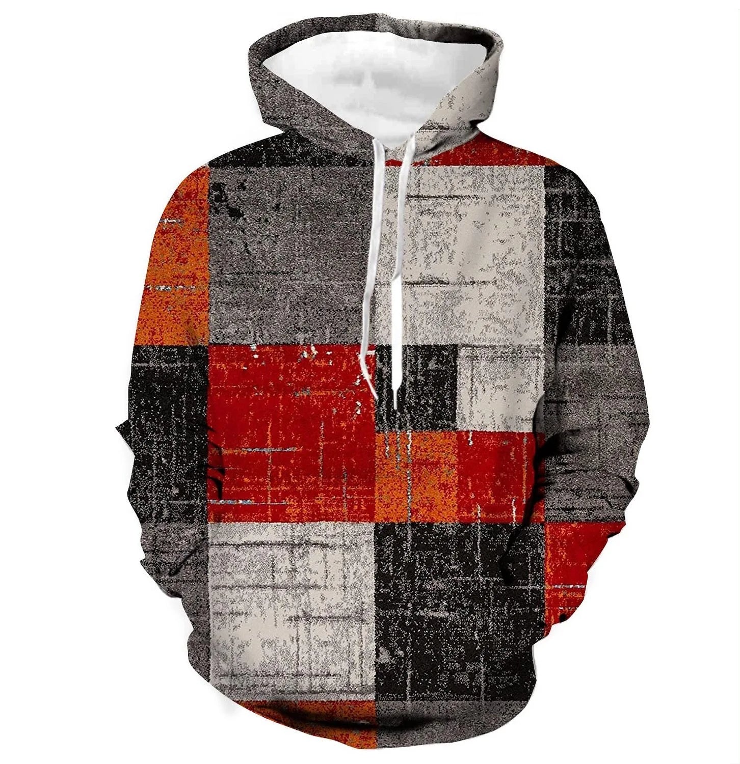 Sammy Jackson™ 3D Plaid Hoodie | Urban Vibes oversized trui