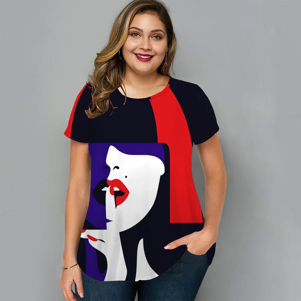Sammy Jackson™ Maartje Plus-Size T-Shirt | Casual & Stijlvol