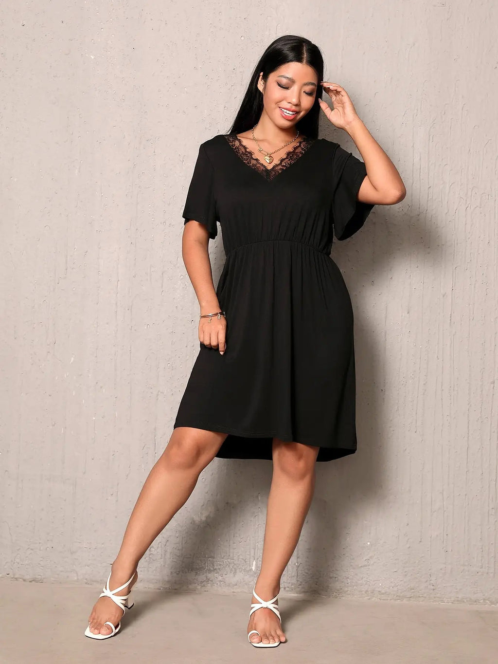 Sammy Jackson™ Donna Plus-Size Jurk | Trendy & Glamoureus