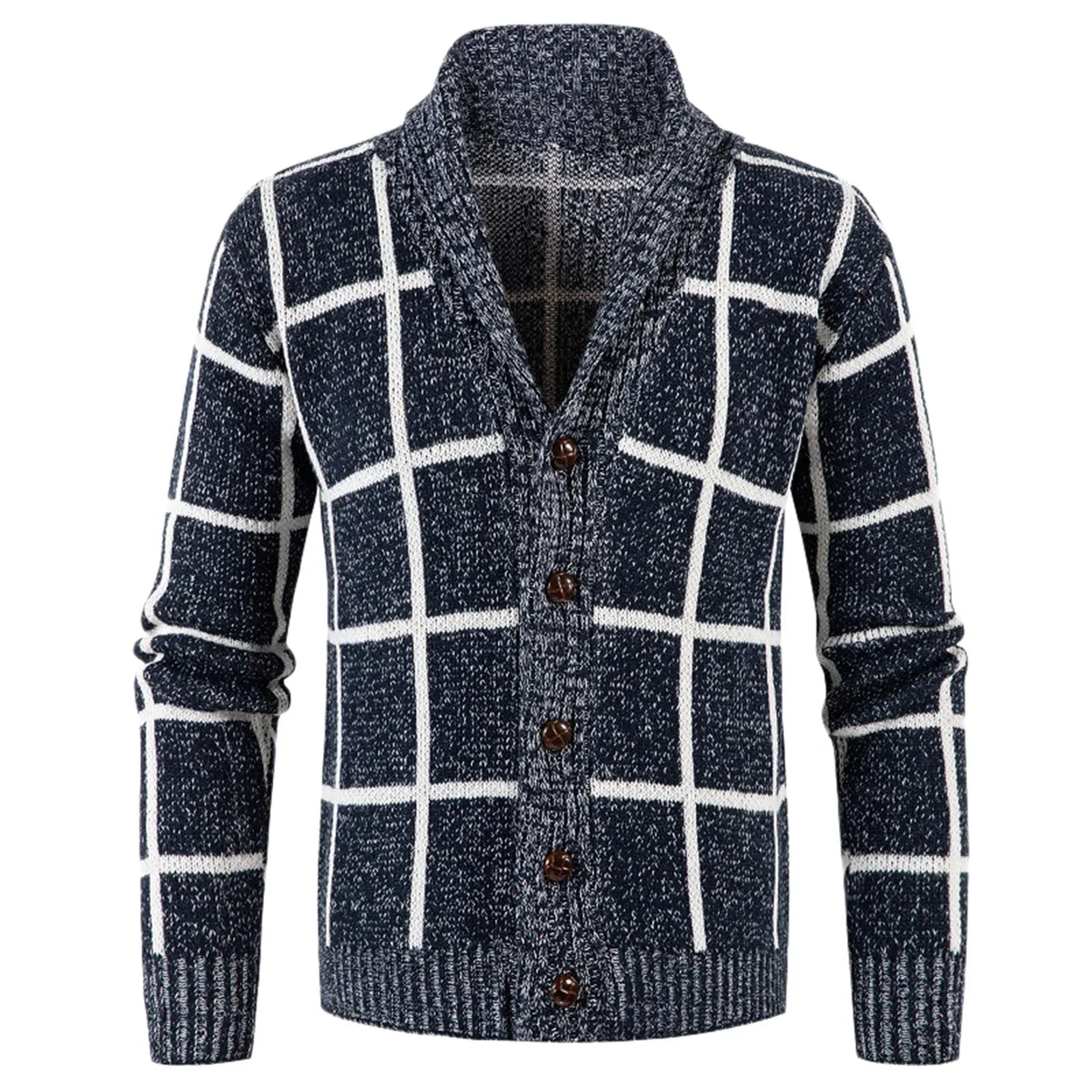 Sammy Jackson™ Jip Gebreid Vest | Trendy geruit vest voor elke gelegenheid