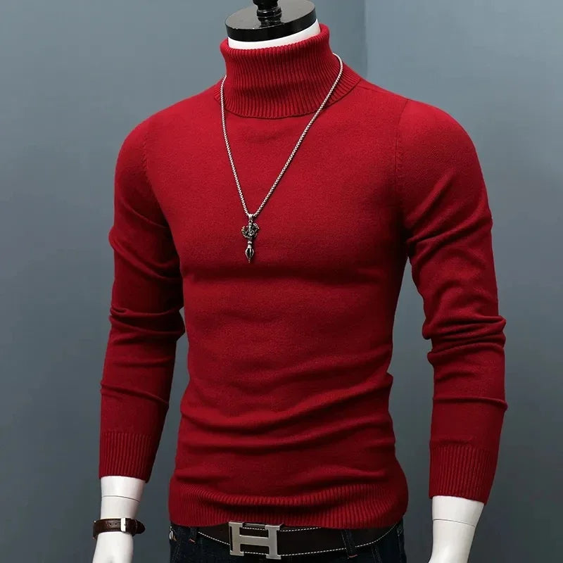 Sammy Jackson™ Marco Slim Coltrui | Trendy slim-fit trui