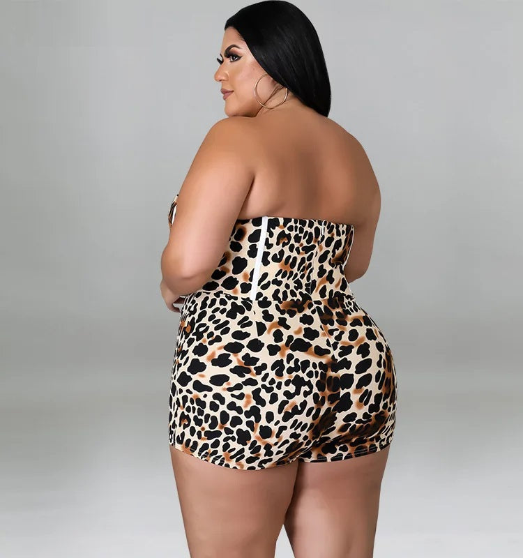 Sammy Jackson™ Celine Plus Size Playsuit | Strapless & Sexy