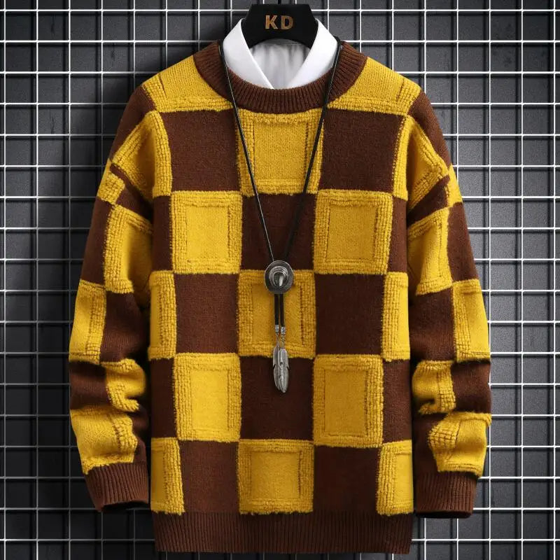 Sammy Jackson™ Luxe Plaid Trui | Zachte warme trui van kasjmier