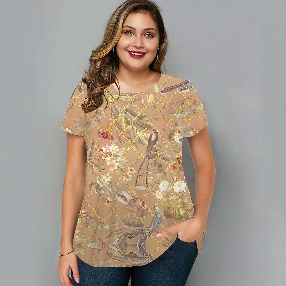 Sammy Jackson™ Loïs Plus-Size T-Shirt | Vrolijk & Zomers