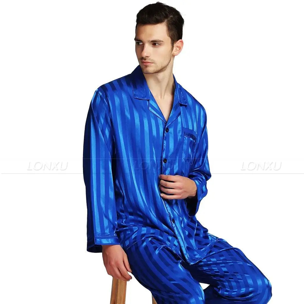 Sammy Jackson™ Luxury Pyjama | Strakke zijden pyjama voor heren