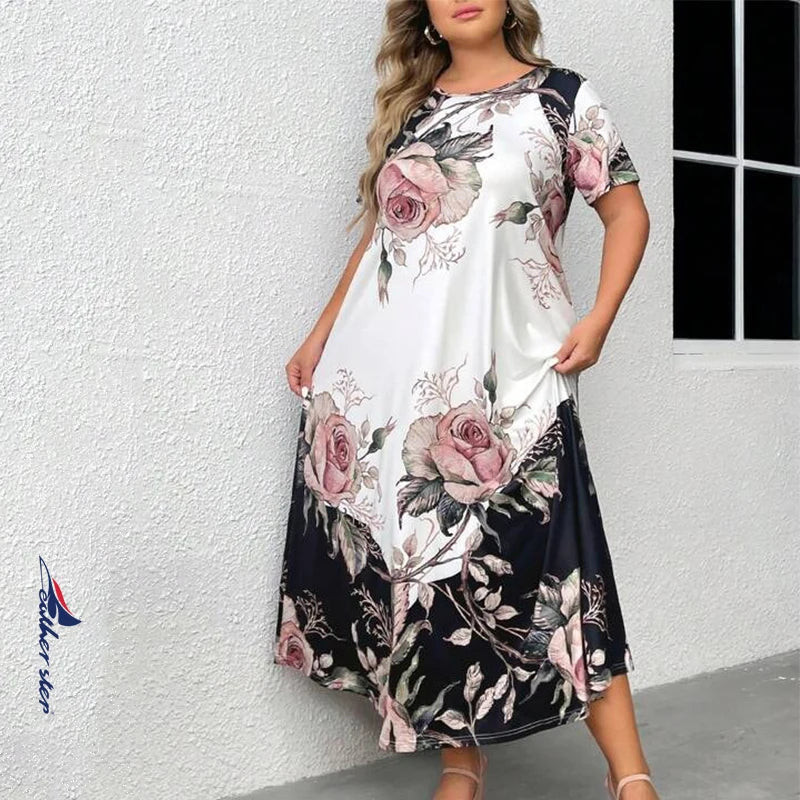 Sammy Jackson™ Rhoda Plus-Size Maxi-Jurk | Stijlvol & Opvallend