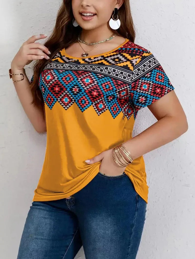 Sammy Jackson™ Luna Plus-Size T-Shirt | Casual & Vrolijk