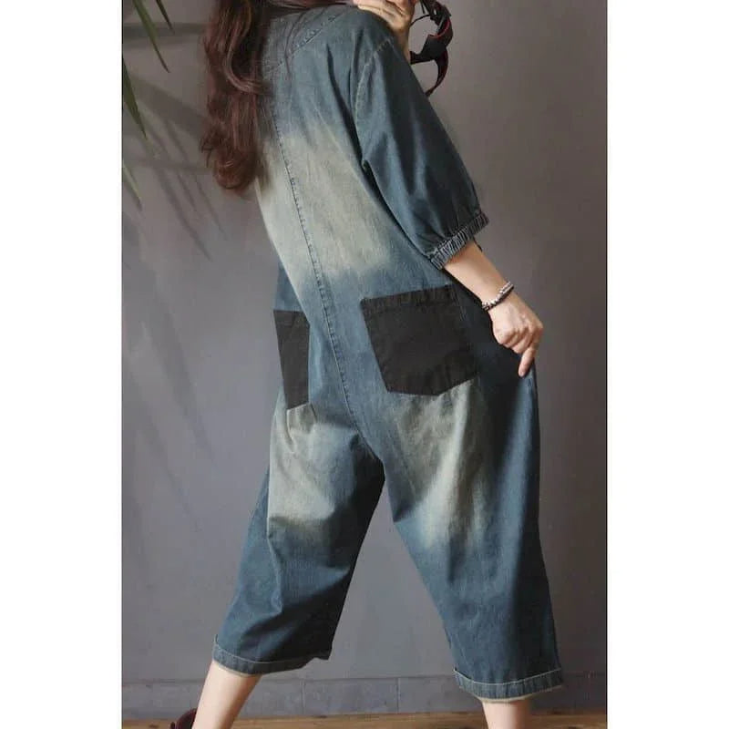 Sammy Jackson™ Silke Plus Size Jumpsuit | Denim & Stijlvol