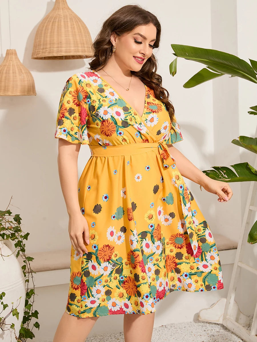 Sammy Jackson™ Sally Midi-jurk | Vrolijk & Trendy