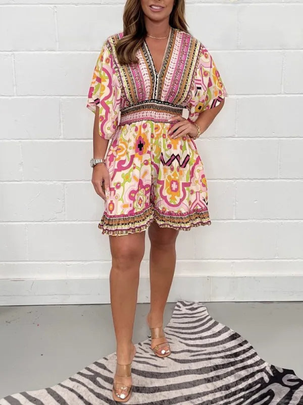 Sammy Jackson™ Odette Plus Size Playsuit | Vintage & Stijlvol