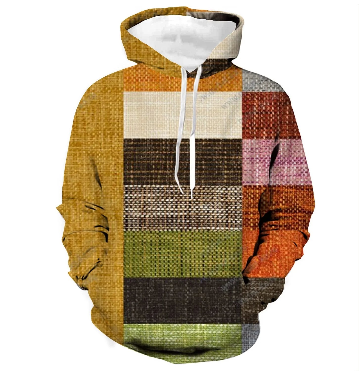 Sammy Jackson™ 3D Plaid Hoodie | Urban Vibes oversized trui