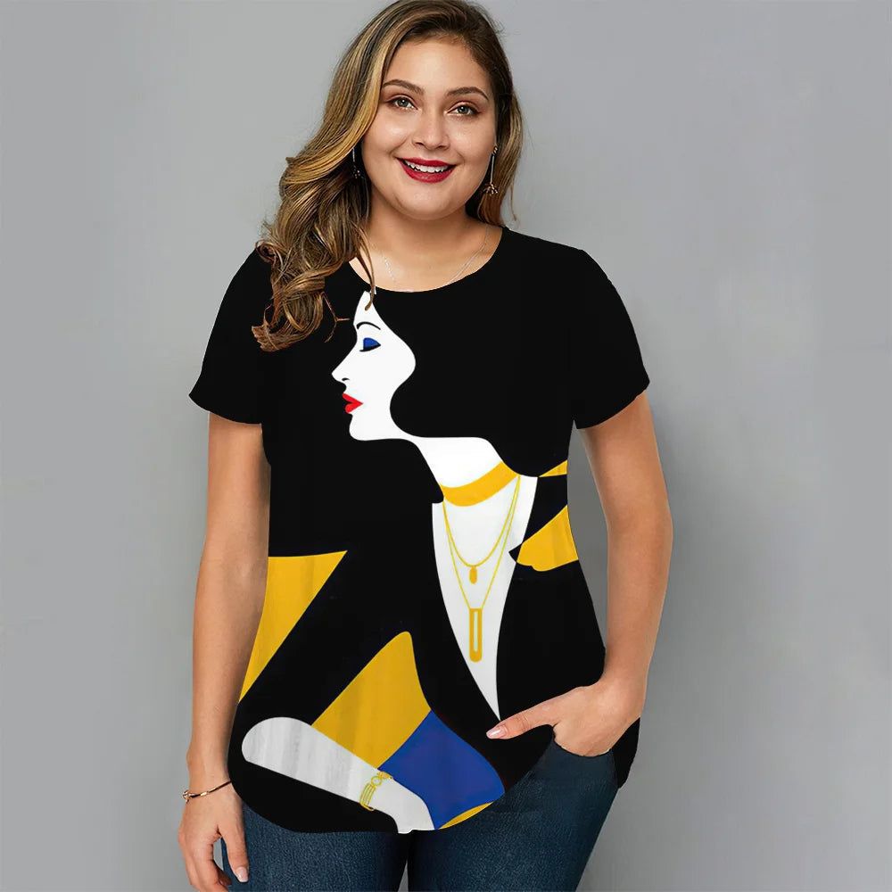 Sammy Jackson™ Maartje Plus-Size T-Shirt | Casual & Stijlvol