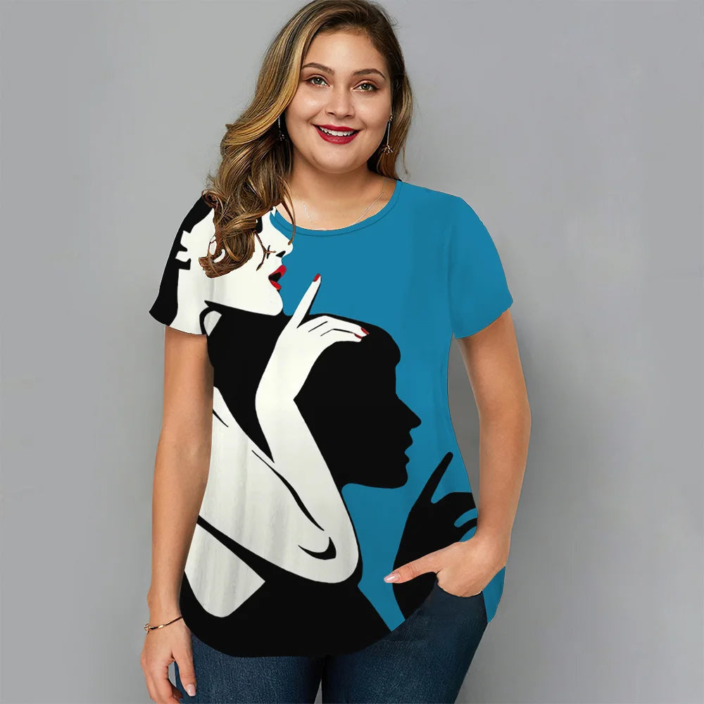 Sammy Jackson™ Maartje Plus-Size T-Shirt | Casual & Stijlvol