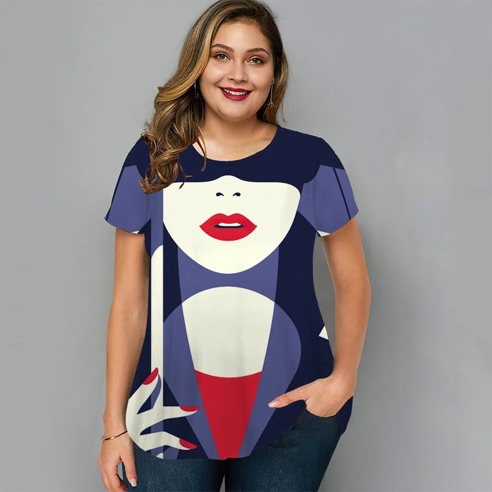 Sammy Jackson™ Maartje Plus-Size T-Shirt | Casual & Stijlvol