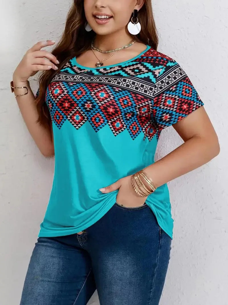 Sammy Jackson™ Luna Plus-Size T-Shirt | Casual & Vrolijk