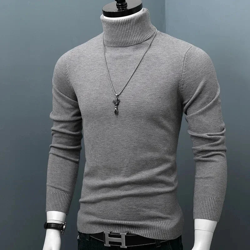 Sammy Jackson™ Marco Slim Coltrui | Trendy slim-fit trui