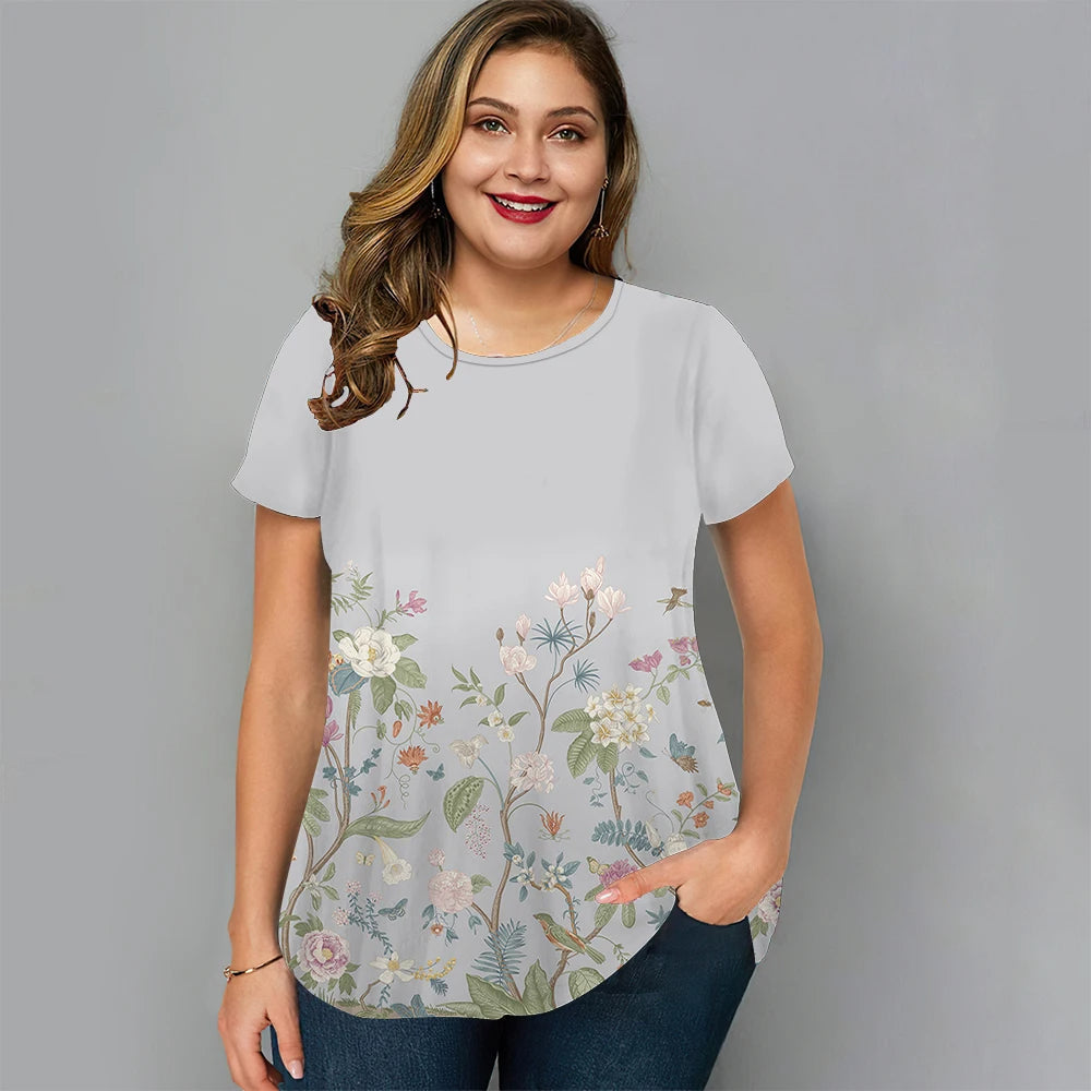 Sammy Jackson™ Loïs Plus-Size T-Shirt | Vrolijk & Zomers