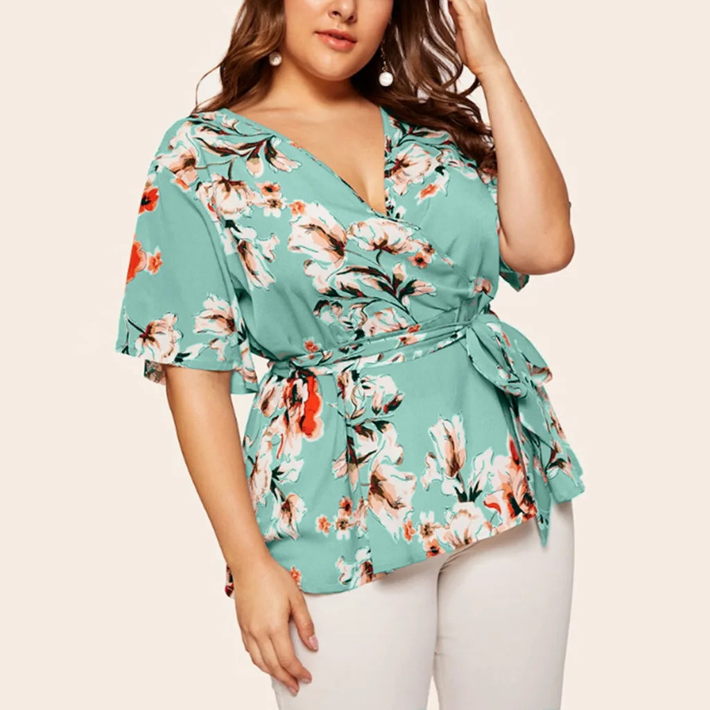 Sammy Jackson™ Fenna Plus-Size Top | Kleurrijk & Veelzijdig