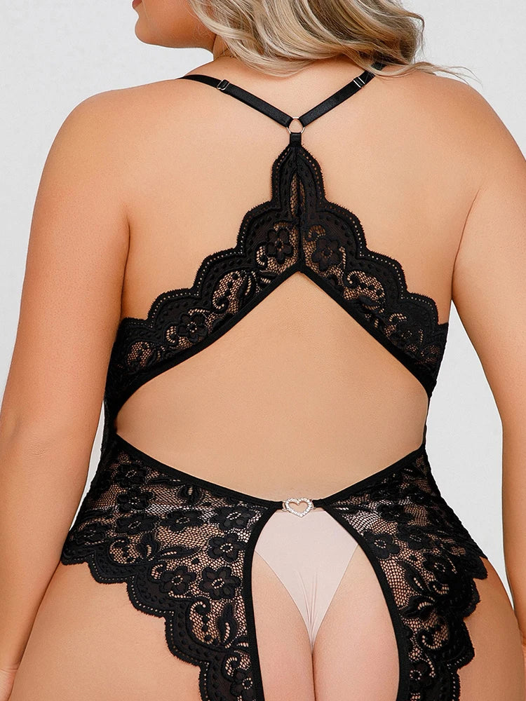 Sammy Jackson™ Suze Plus-Size Lingerieset | Open & Verleidelijk