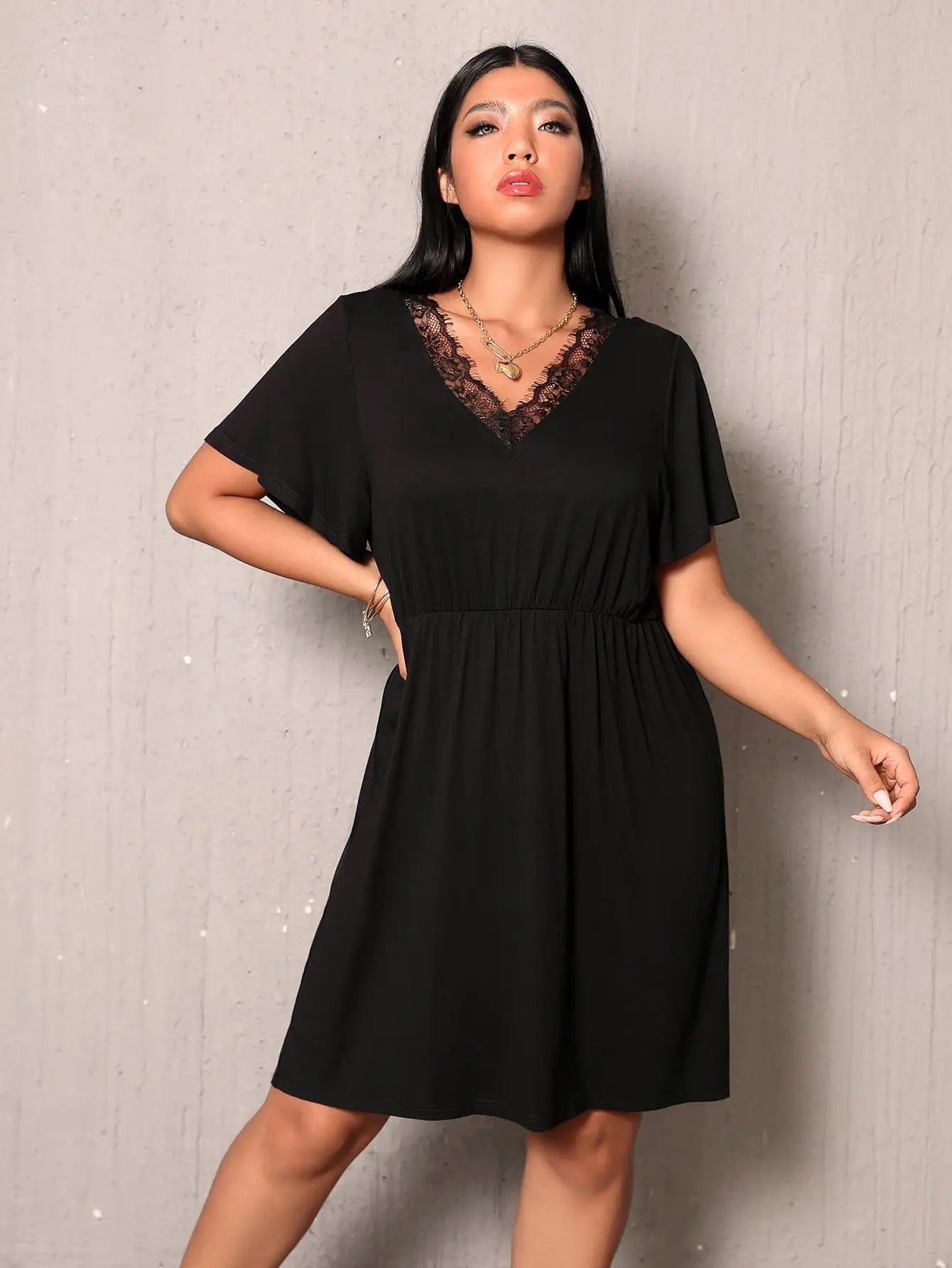 Sammy Jackson™ Donna Plus-Size Jurk | Trendy & Glamoureus