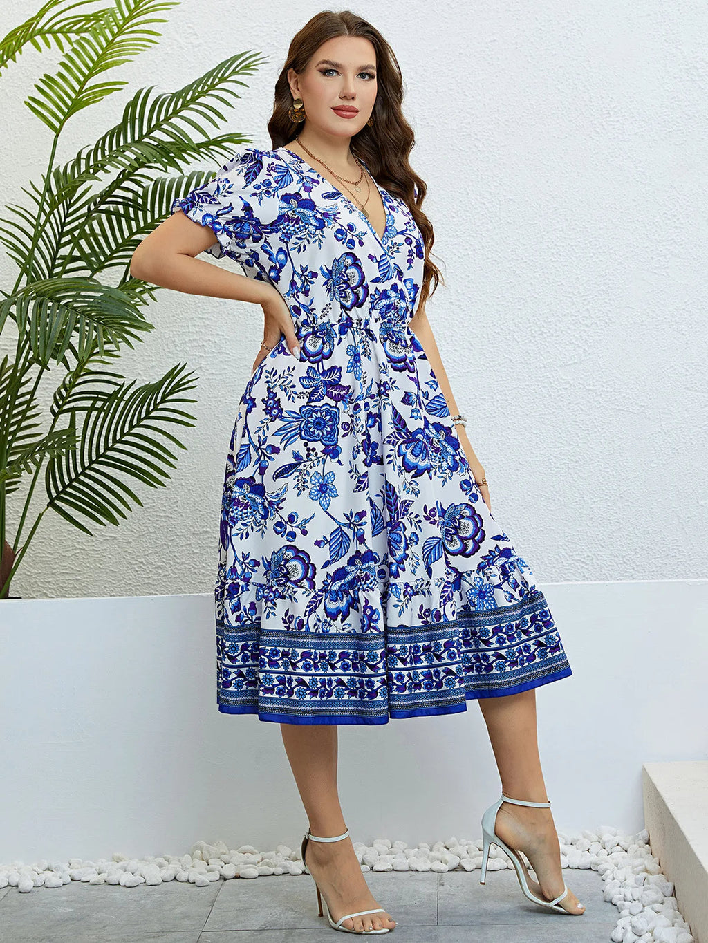 Sammy Jackson™ Lexy Plus-Size Jurk | Stijlvol & Vrolijk