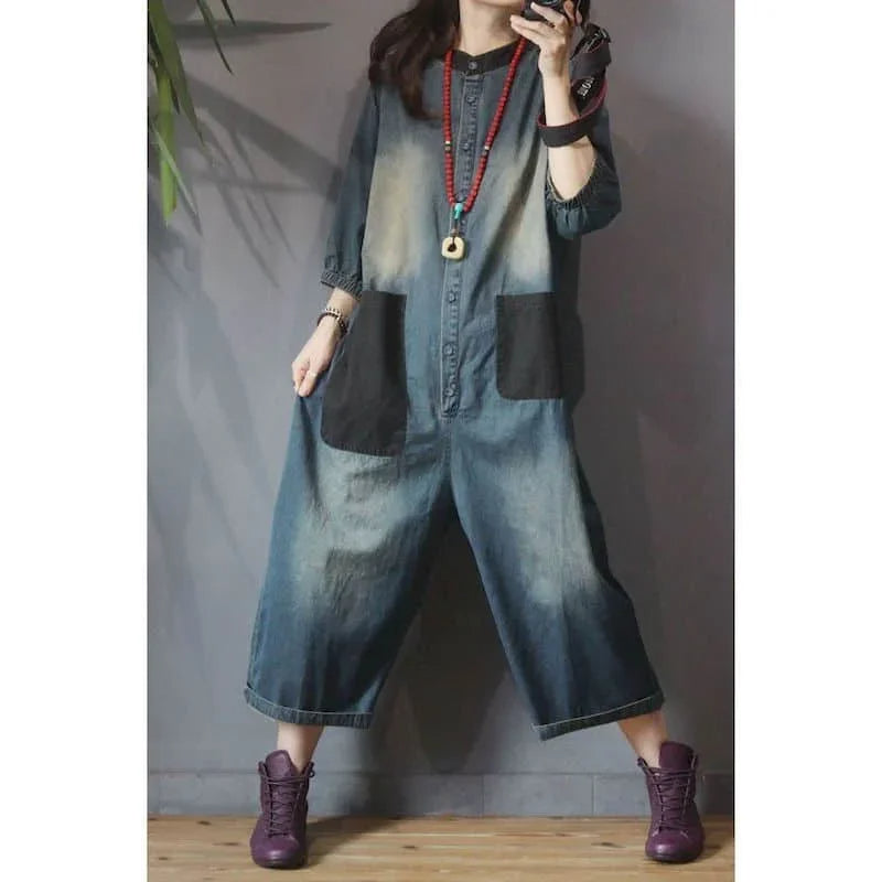 Sammy Jackson™ Silke Plus Size Jumpsuit | Denim & Stijlvol