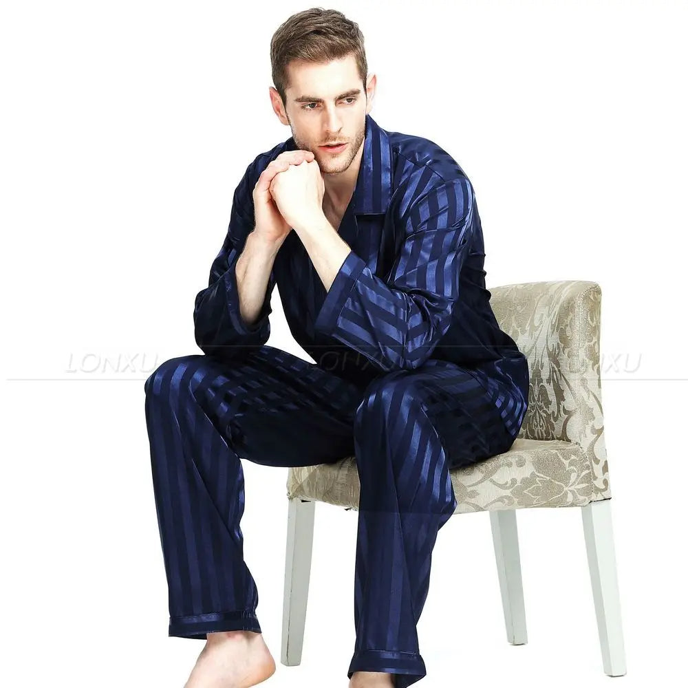 Sammy Jackson™ Luxury Pyjama | Strakke zijden pyjama voor heren