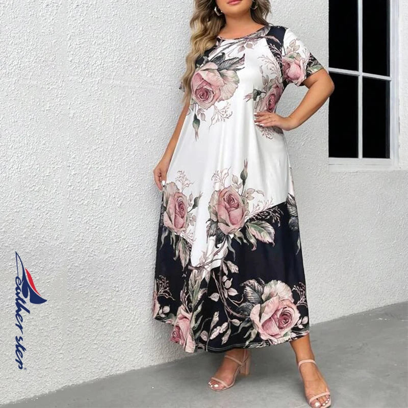 Sammy Jackson™ Rhoda Plus-Size Maxi-Jurk | Stijlvol & Opvallend