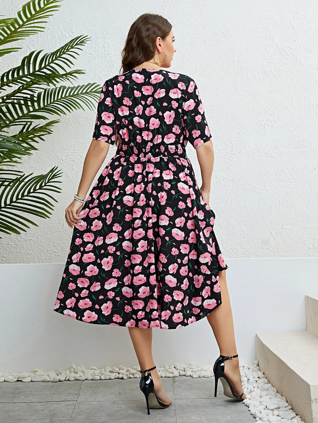 Sammy Jackson™ Meredith Plus-Size Jurk | Zomers & Vrolijk