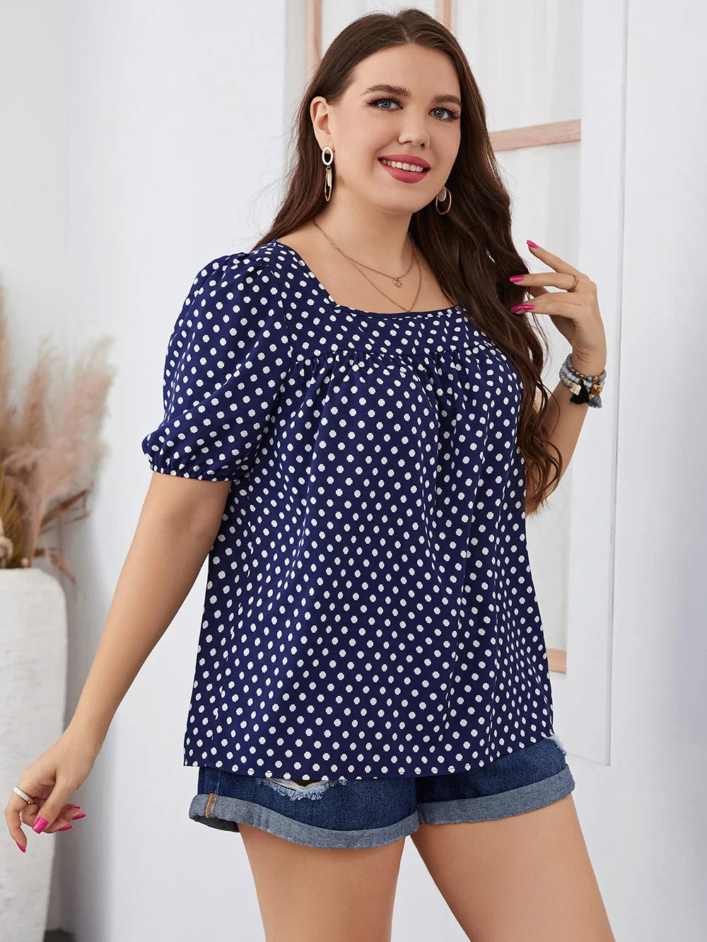 Sammy Jackson™ Jade Plus-Size Top | Zomers & Stijlvol