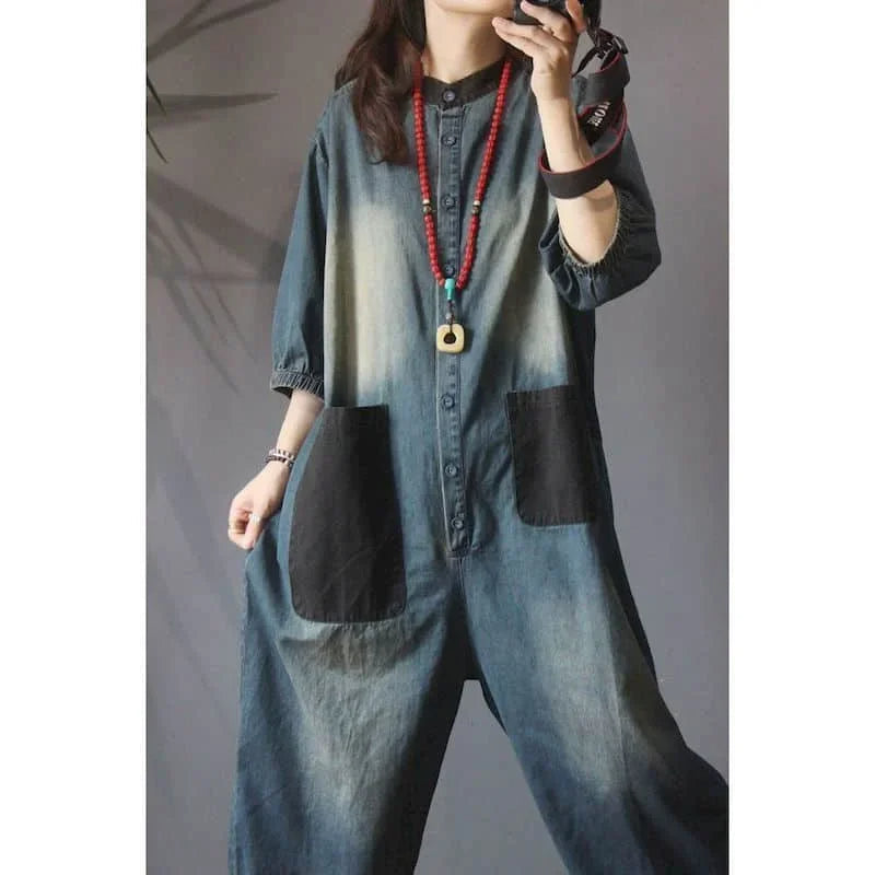 Sammy Jackson™ Silke Plus Size Jumpsuit | Denim & Stijlvol