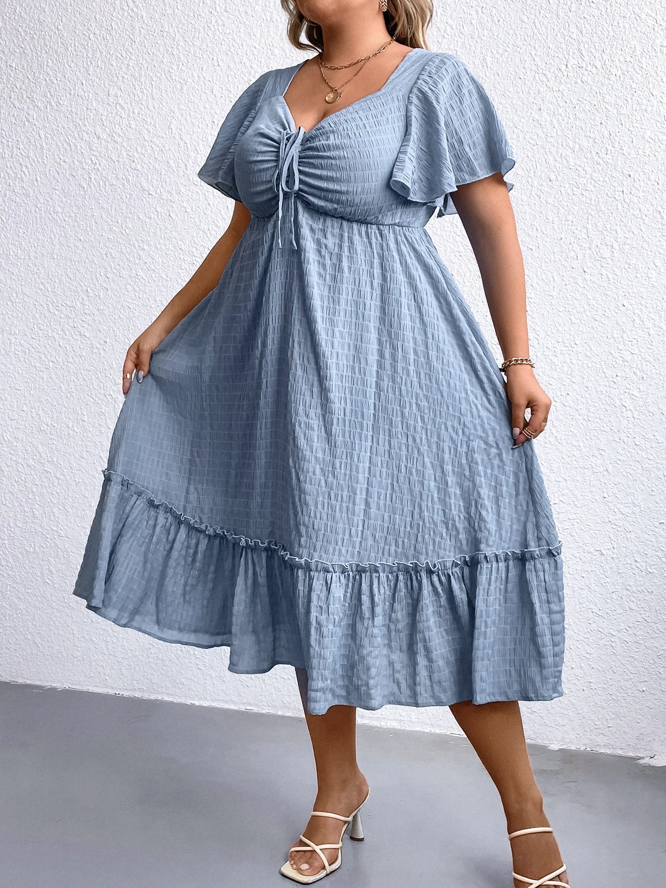 Sammy Jackson™ Zandra Plus-Size Zomerjurk | Vintage & Stijlvol