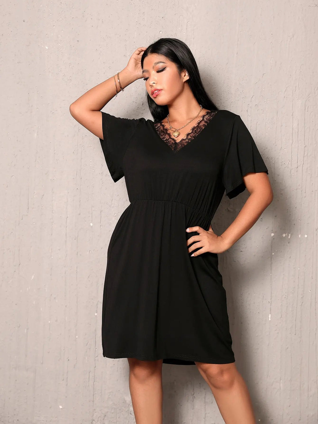 Sammy Jackson™ Donna Plus-Size Jurk | Trendy & Glamoureus