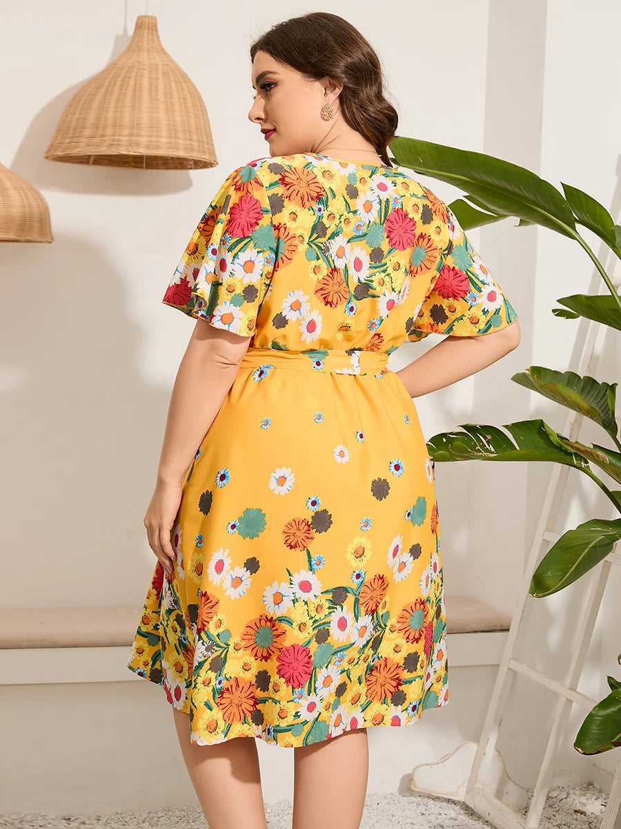 Sammy Jackson™ Sally Midi-jurk | Vrolijk & Trendy