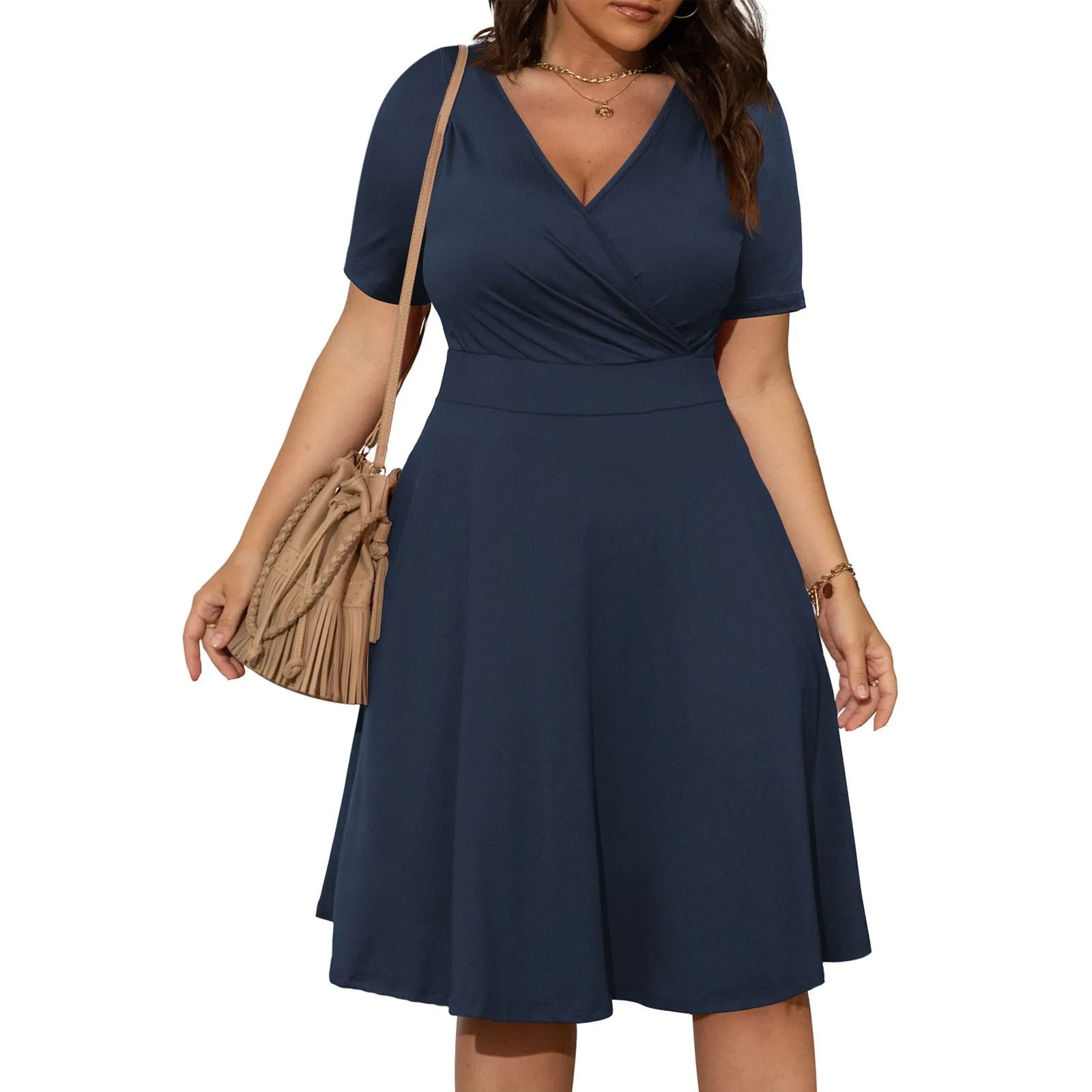 Sammy Jackson™ Georgie Plus-Size Zomerjurk | Formeel & Stijlvol