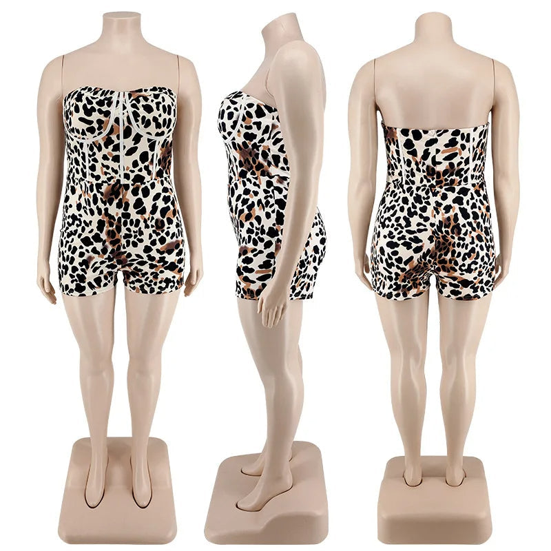 Sammy Jackson™ Celine Plus Size Playsuit | Strapless & Sexy