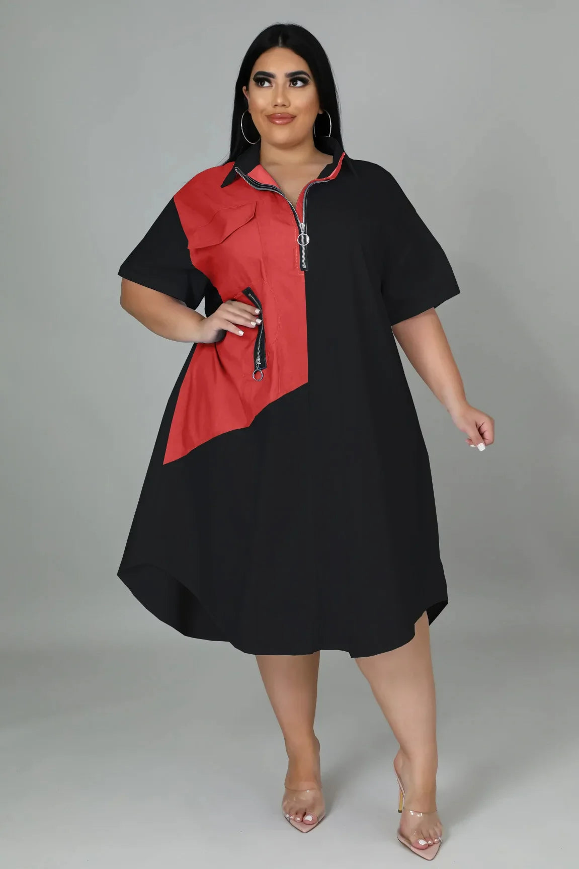 Sammy Jackson™ Lalaine Plus-Size Jurk | Vrolijk & Trendy