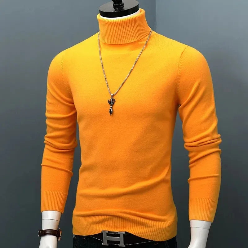 Sammy Jackson™ Marco Slim Coltrui | Trendy slim-fit trui