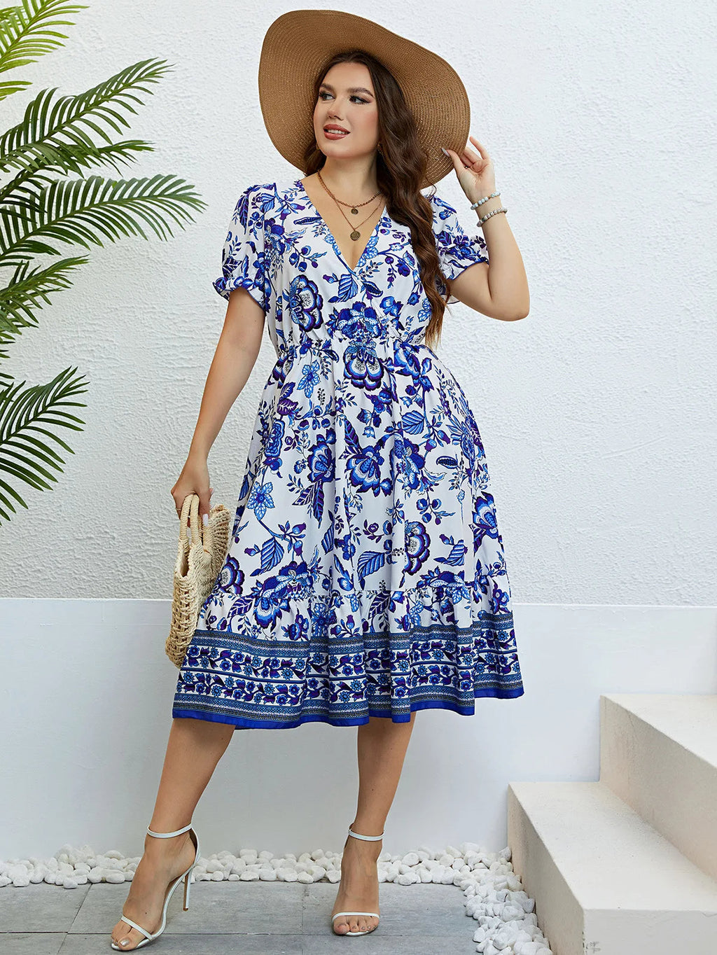 Sammy Jackson™ Lexy Plus-Size Jurk | Stijlvol & Vrolijk
