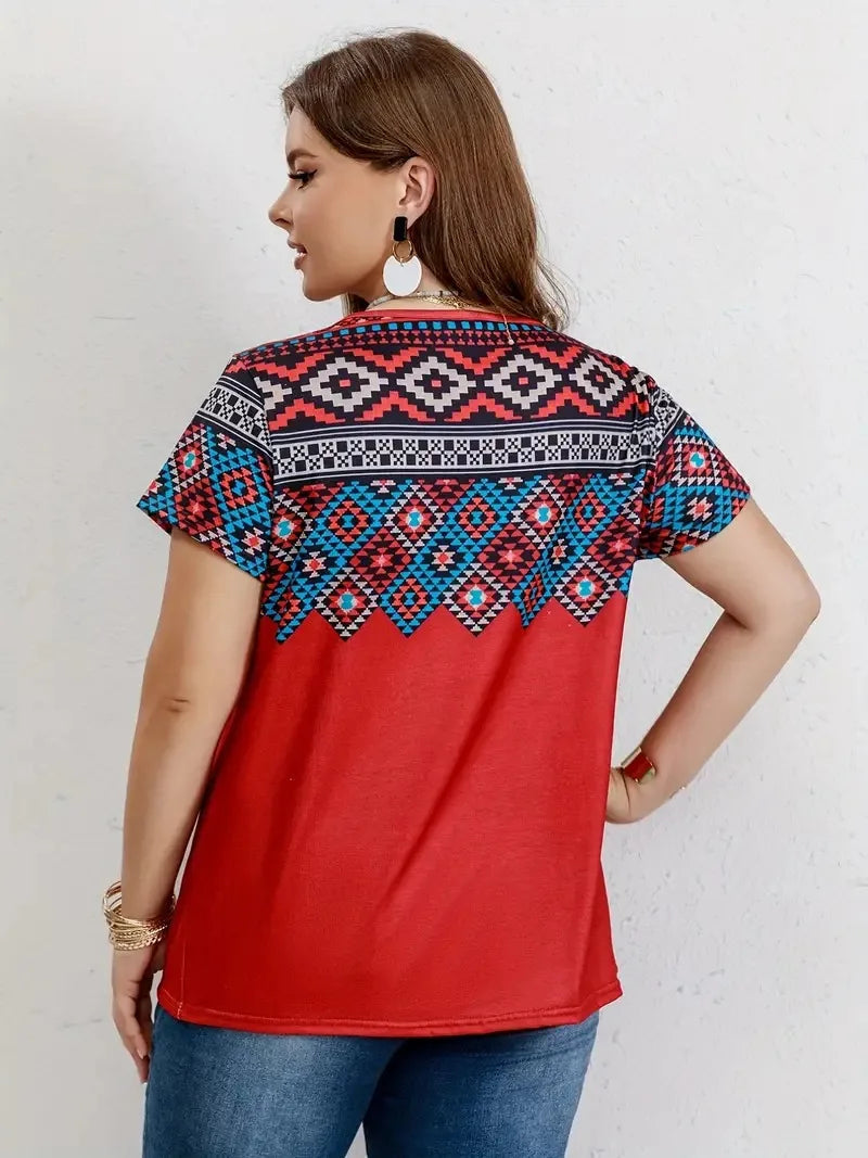 Sammy Jackson™ Luna Plus-Size T-Shirt | Casual & Vrolijk
