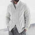 Sammy Jackson™ Sven Vest | Gebreid vest met hoge kraag en ritssluiting
