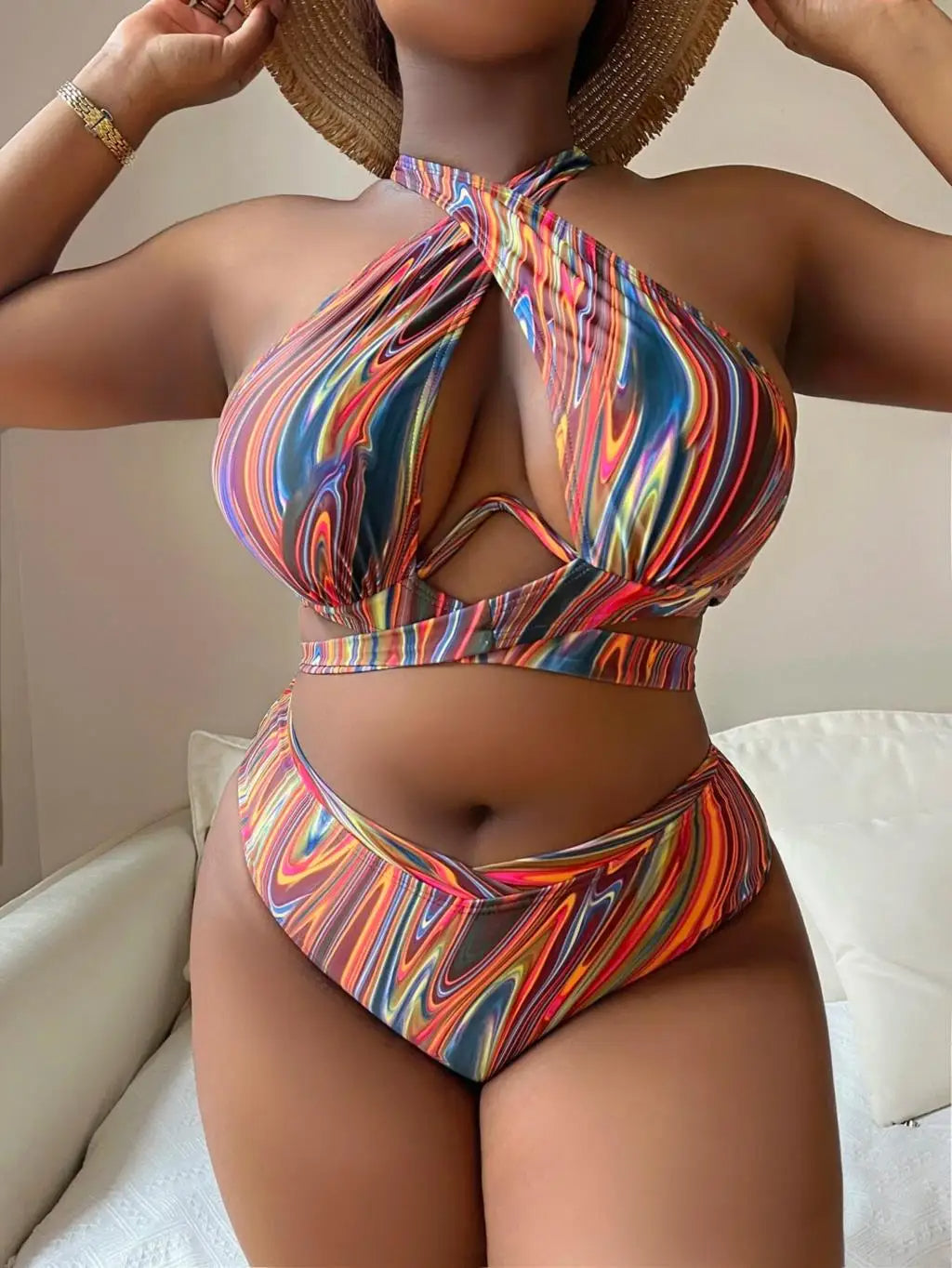 Sammy Jackson™ Carmina Plus-Size Bikini | Stijlvol & Flatterend
