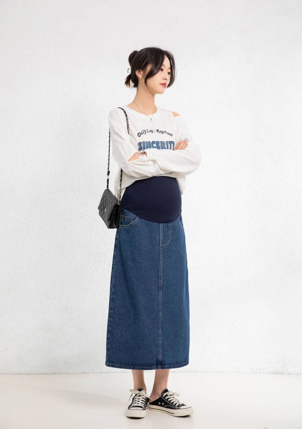 Sammy Jackson™ Sabrina Zwangerschapsrok | Lang & Trendy